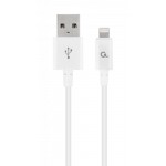 Кабель USB-Lightning Cablexpert премиум 2.1A 2m White (CC-USB2P-AMLM-2M-W)