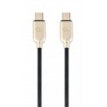 Кабель Type-C-Type-C Cablexpert PD 60W 1m Black/Gold (CC-USB2PD60-CMCM-1M)