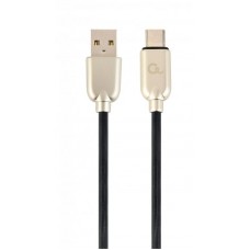 Кабель USB-Type-C Cablexpert премиум 1m 2.1A Black (CC-USB2R-AMCM-1M)