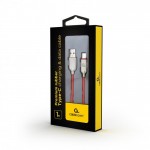 Кабель USB-Type-C Cablexpert премиум 1m 2.1A Red (CC-USB2R-AMCM-1M-R)