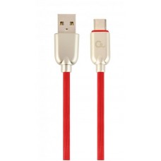 Кабель USB-Type-C Cablexpert премиум 1m 2.1A Red (CC-USB2R-AMCM-1M-R)