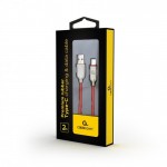 Кабель USB-Type-C Cablexpert премиум 2.1A 2m Red (CC-USB2R-AMCM-2M-R)