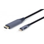 Кабель Type-C-HDMI Cablexpert 4K 60Hz 1.8m Black (CC-USB3C-HDMI-01-6)