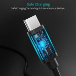 Кабель Type-C-Type-C Choetech 3A 0.5м Black (CC0001)