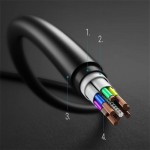 Кабель Type-C-Type-C Choetech 3A 3м Black (CC0004)