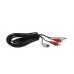 Кабель Audio 2RCA-2RCA Cablexpert 1.8m Black