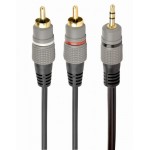 Кабель Audio 3.5мм-2RCA Cablexpert 1.5m Black (CCA-352-1.5M) Кабель Audio 3.5мм-2RCA Cablexpert 1.5m Black (CCA-352-1.5M)