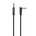 Кабель Audio 3.5мм-3.5мм угловой stereo Cablexpert 1m Black (CCAPB-444L-1M)