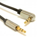 Кабель Audio 3.5мм-3.5мм угловой stereo Cablexpert 1m Black (CCAPB-444L-1M)