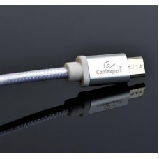 Кабель USB-MicroUSB Cablexpert 1.8m Silver (CCB-mUSB2B-AMBM-6-S)