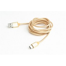 Кабель USB-Type-C Cablexpert 1.8m Gold (CCB-mUSB2B-AMCM-6-G)