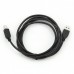 Кабель USB-Type-B 2.0 Cablexpert 3m премиум Black (CCBP-USB2-AMBM-10)
