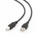 Кабель USB-Type-B 2.0 Cablexpert 3m премиум Black (CCBP-USB2-AMBM-10)