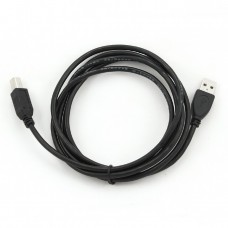 Кабель USB-Type-B 2.0 Cablexpert 1.8m премиум Black (CCBP-USB2-AMBM-6)