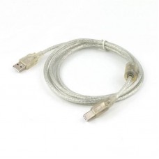 Кабель USB-Type-B 2.0 AM/BM Cablexpert 3m ферритовый White (CCF-USB2-AMBM-TR-10)