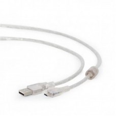 Кабель USB-MicroUSB Cablexpert 1.8m Transparent