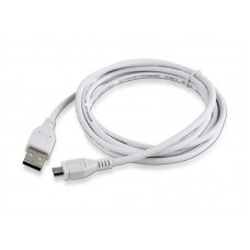 Кабель USB-MicroUSB Cablexpert 1.8m White (CCP-mUSB2-AMBM-6-W)
