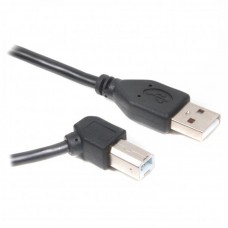 Кабель USB-Type-B 2.0 угловой Cablexpert 3m Premium Black