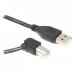 Кабель USB-Type-B 2.0 угловой Cablexpert 1.8m Premium Black