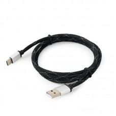 Кабель USB-Type-C Cablexpert 2.1A 2.5m Black (CCP-USB2-AMCM-2.5M)
