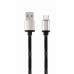 Кабель USB-Type-C Cablexpert 2.1A 2.5m Black (CCP-USB2-AMCM-2.5M)