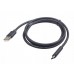 Кабель USB-Type-C Cablexpert 3A 1.8m премиум Black (CCP-USB2-AMCM-6)