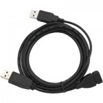 Удлинитель Gembird USB-USB 2.0 AM-AF двойной 0.9m Black (CCP-USB22-AMAF-3)