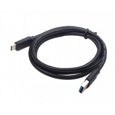 Кабель USB-Type-C Cablexpert 3A 0.1m премиум Black (CCP-USB3-AMCM-0.1M)