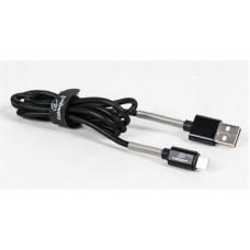 Кабель USB-Lightning Cablexpert премиум 2.4A 1m Black (CCPB-L-USB-06BK)