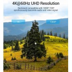 Кабель Type-C-HDMI v.2.0 Vention 4K 60Hz gold-plated 1.5m Black (CGTBG)