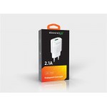 Сетевое зарядное устройство Grand-X 1USB 2.1А White (CH-17WL) + cable USB-Lightning