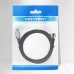 Кабель USB-Type-C Vention 90 прямой угол nickel-plated 3A 480Mbps 1.5m Black (COEHG)