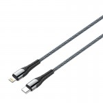 Кабель ColorWay Lightning-Type-C PD 30W 3A 1m Grey (CW-CBPDCL033-GR)