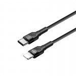 Кабель Type-C-Lightning ColorWay PD Fast Charging 20W 3A 0.3m Black (CW-CBPDCL054-BK)