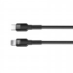 Кабель Type-C-Lightning ColorWay PD Fast Charging 20W 3A 0.3m Black (CW-CBPDCL054-BK)
