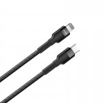 Кабель Type-C-Lightning ColorWay PD Fast Charging 20W 3A 0.3m Black (CW-CBPDCL054-BK)