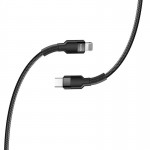 Кабель Type-C-Lightning ColorWay PD Fast Charging 20W 3A 0.3m Black (CW-CBPDCL054-BK)