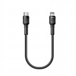 Кабель Type-C-Lightning ColorWay PD Fast Charging 20W 3A 0.3m Black (CW-CBPDCL054-BK)