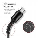 Кабель ColorWay 3 в 1 USB-Lightning-MicroUSB-Type-C 1.2m Dark Grey (CW-CBU3003-GR)