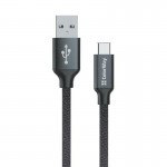 Кабель USB-Type-C ColorWay 2.4A 2m Black (CW-CBUC008-BK)
