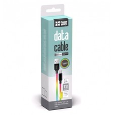 Кабель ColorWay USB-Type-C 2.4А 1m Multicolor (CW-CBUC018-MC)