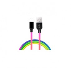 Кабель ColorWay USB-Type-C 2.4А 1m Multicolor (CW-CBUC018-MC)