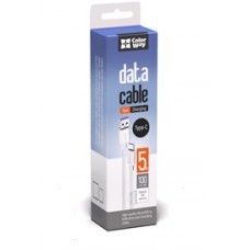 Кабель ColorWay USB-Type-C 5А 1m White (CW-CBUC019-WH)
