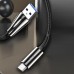 Кабель ColorWay USB-Type-C Zinc Alloy led 2.4А 1m Black (CW-CBUC035-BK)