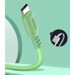 Кабель USB-Type-C ColorWay soft silicone 2.4A 1m Green (CW-CBUC042-GR)