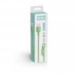 Кабель USB-Type-C ColorWay soft silicone 2.4A 1m Green (CW-CBUC042-GR)