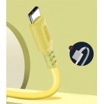 Кабель USB-Type-C ColorWay soft silicone 2.4A 1m Yellow (CW-CBUC043-Y)