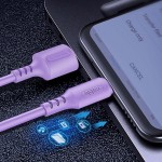 Кабель USB-Type-C ColorWay soft silicone 2.4A 1m Purple (CW-CBUC044-PU)