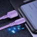 Кабель USB-Type-C ColorWay soft silicone 2.4A 1m Purple (CW-CBUC044-PU)