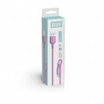 Кабель USB-Type-C ColorWay soft silicone 2.4A 1m Purple (CW-CBUC044-PU)